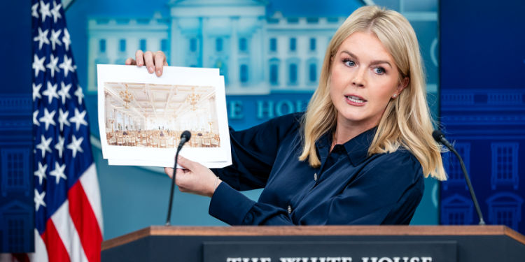 White House responds to reports Trump named new ballroom after himself